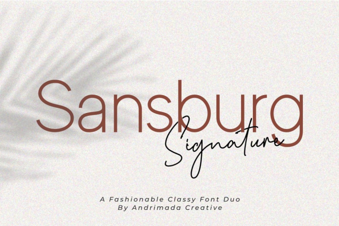 Sansburg Font
