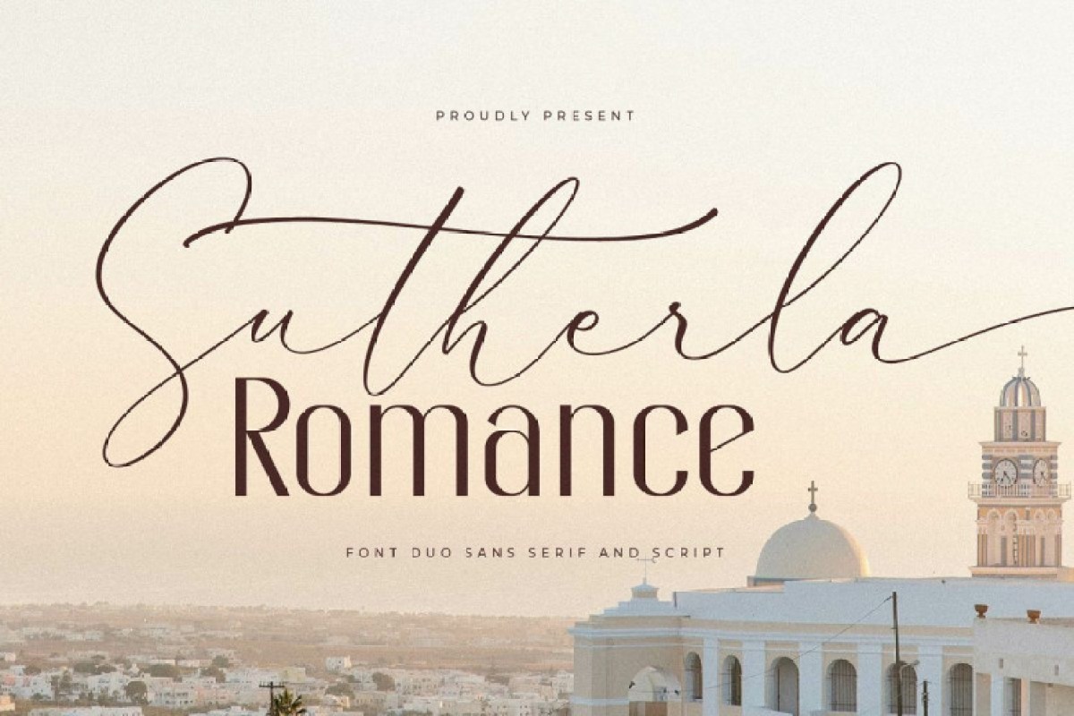 Sutherla Romance Font